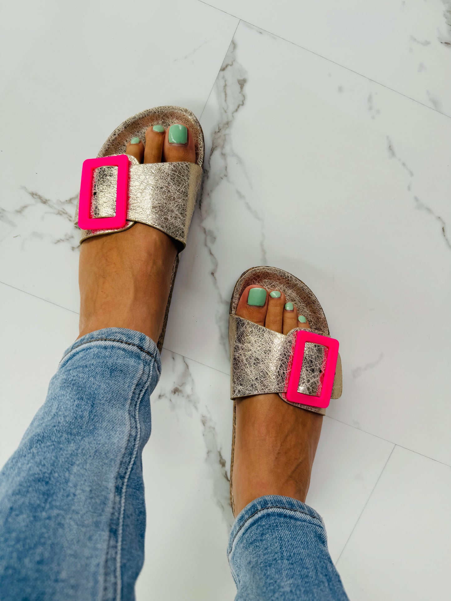 Clasp Gold Slides